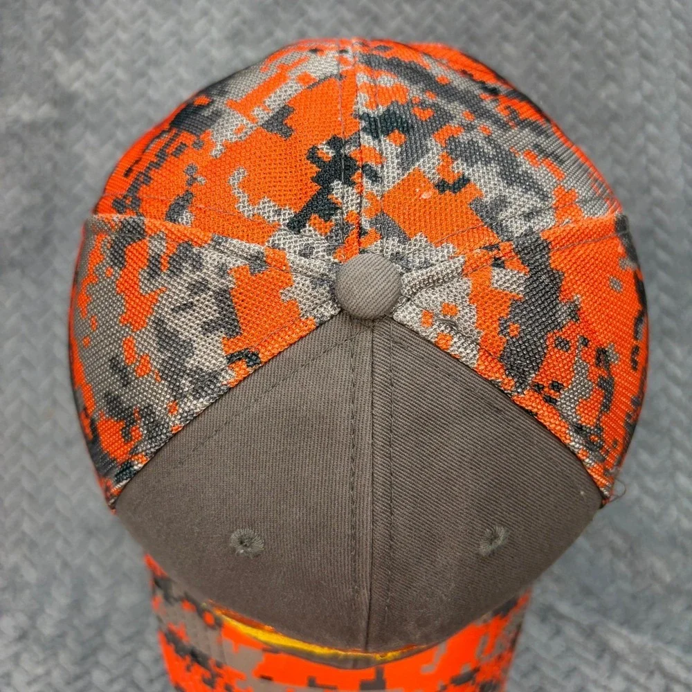 Baldwin Poplar Bluff MO Chevy Cadillac Hat Orange Digital Camo Mesh Back Cap